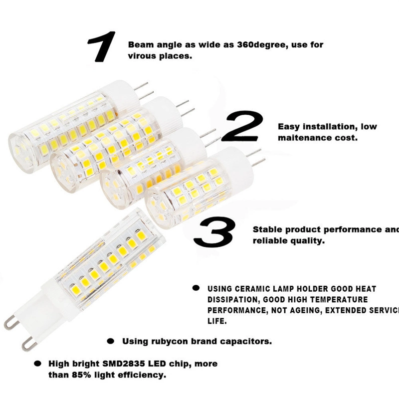 Dimmable LED Lights Mini 102 LED Corn Bulbs G4 G9 Ba15D E11 E12 E14 E17 9W Replace 80W Halogen Lamps 220V 110V for Home House