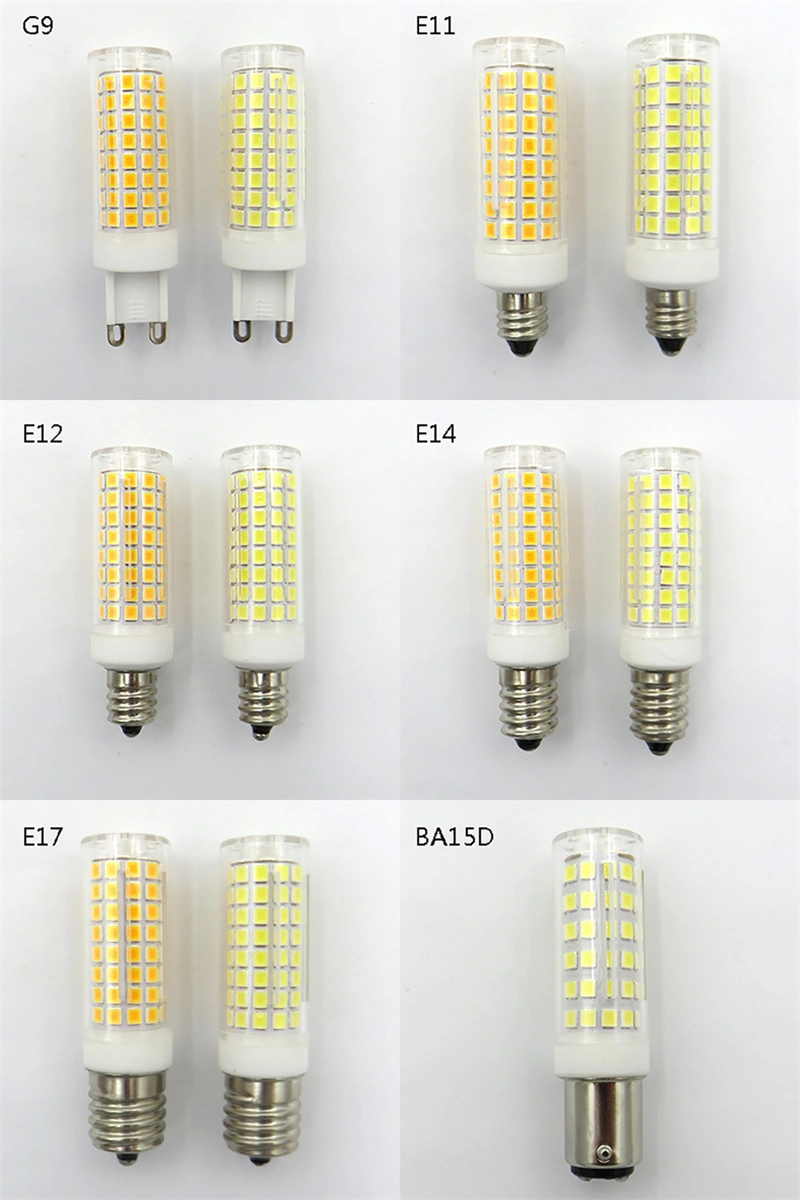 Dimmable LED Lights Mini 102 LED Corn Bulbs G4 G9 Ba15D E11 E12 E14 E17 9W Replace 80W Halogen Lamps 220V 110V for Home House