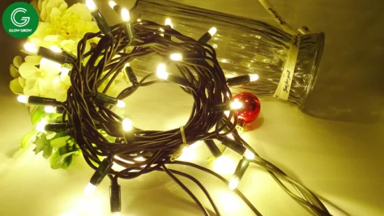 工場屋外クリスマス点滅LEDストリング照明クリスマス商業ビルホリデーお祝いハウスヤシの木結婚式の装飾用